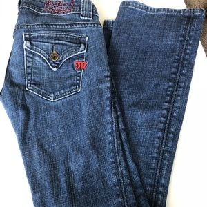 Miss Me RED LUCILLE skinny